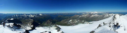 Vrcholová panoráma smerom na juh